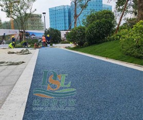 江門市第一職業(yè)技術學院藍色透水地坪