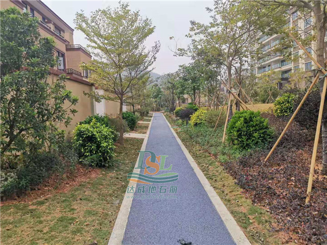 惠州維拉莊園彩色透水混凝土